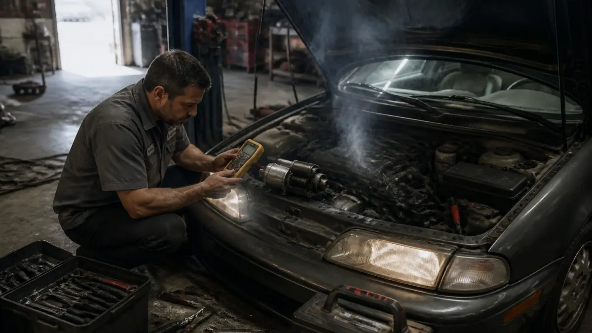 Démarreur voiture HS : signes, diagnostic et solutions