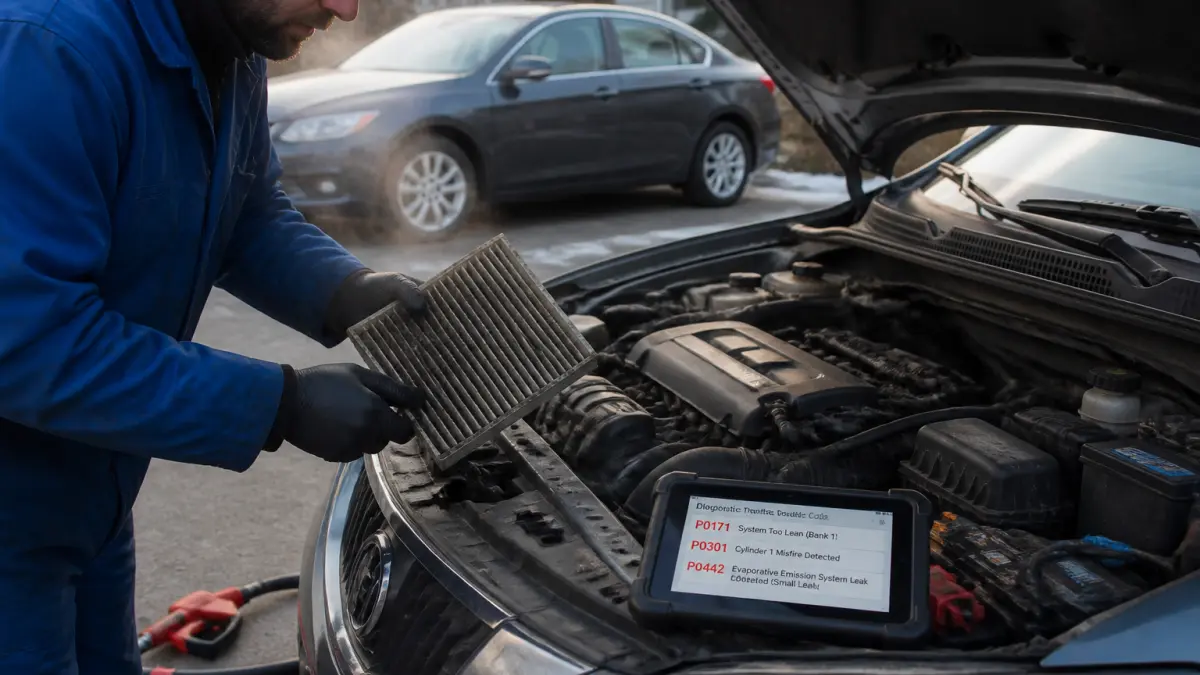 Voiture qui broute : causes probables et réparations à prévoir