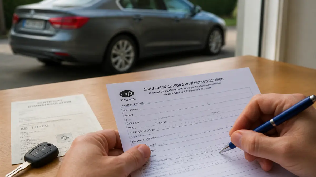 Certificat de cession : comment le remplir lors de la vente d’un véhicule