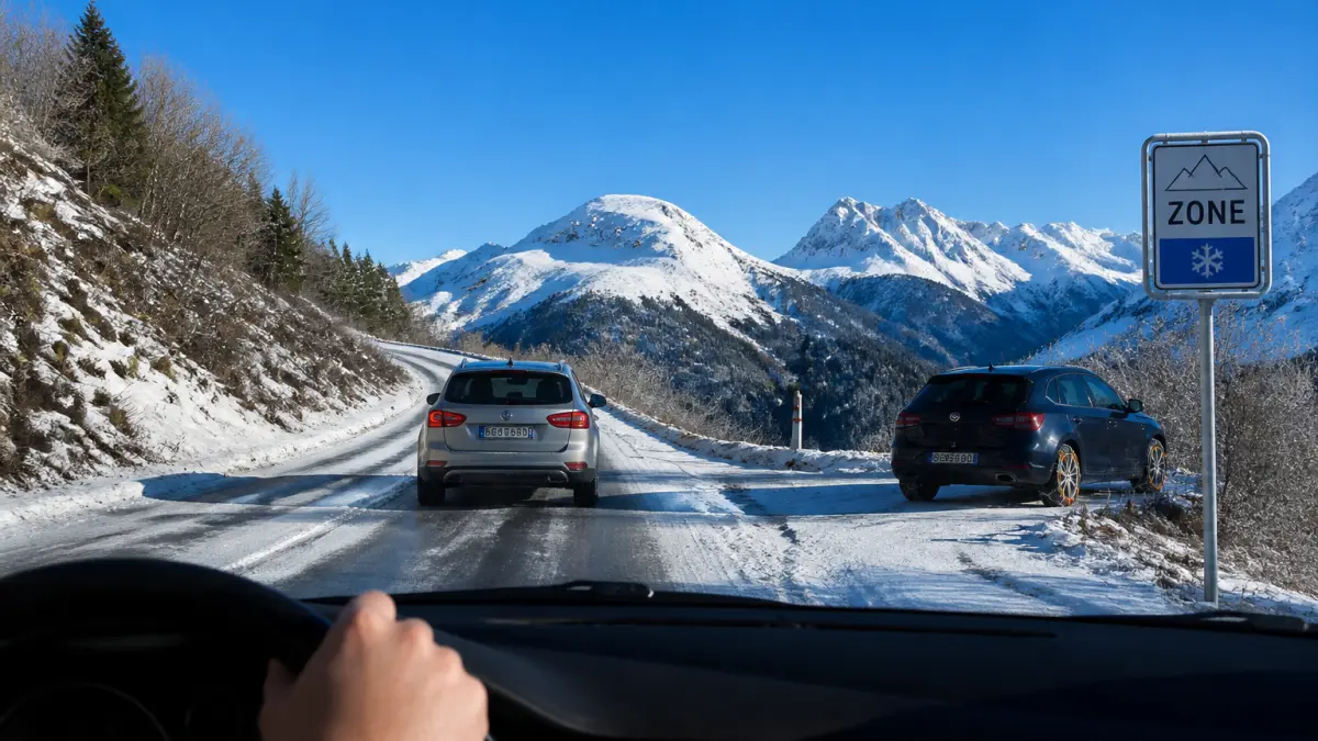 Loi Montagne : pneus hiver, chaînes et sanctions à connaître