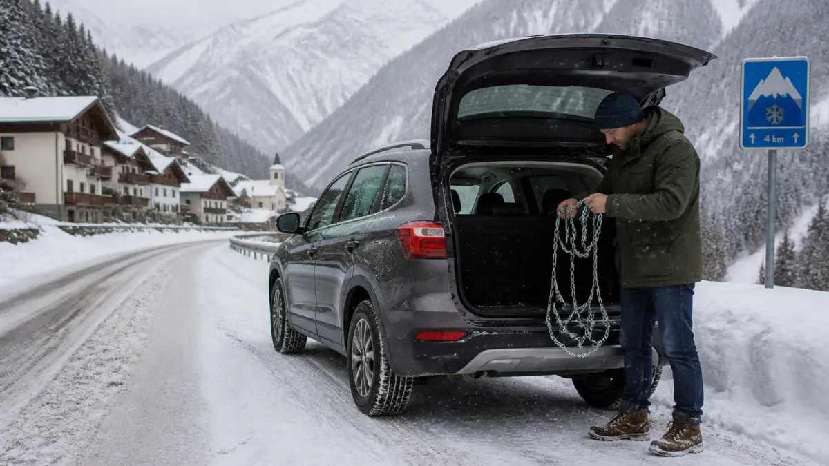 Loi Montagne : pneus hiver, chaînes et sanctions à connaître